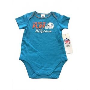 New NFL Miami Dolphins Baby Football Bodysuit 3-6 Months baby Infant boy girl